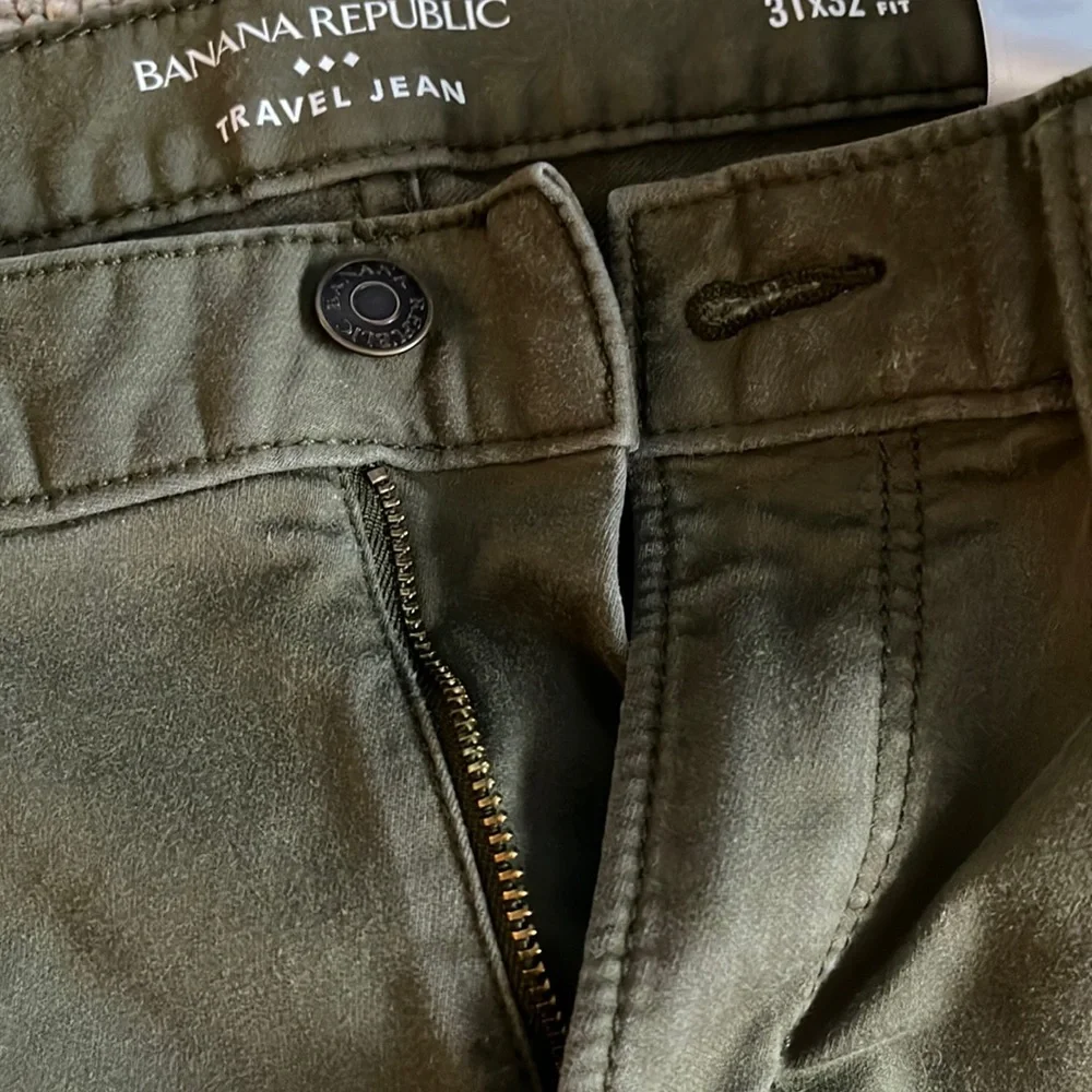 Banana Republic Olive Green Travel Jean